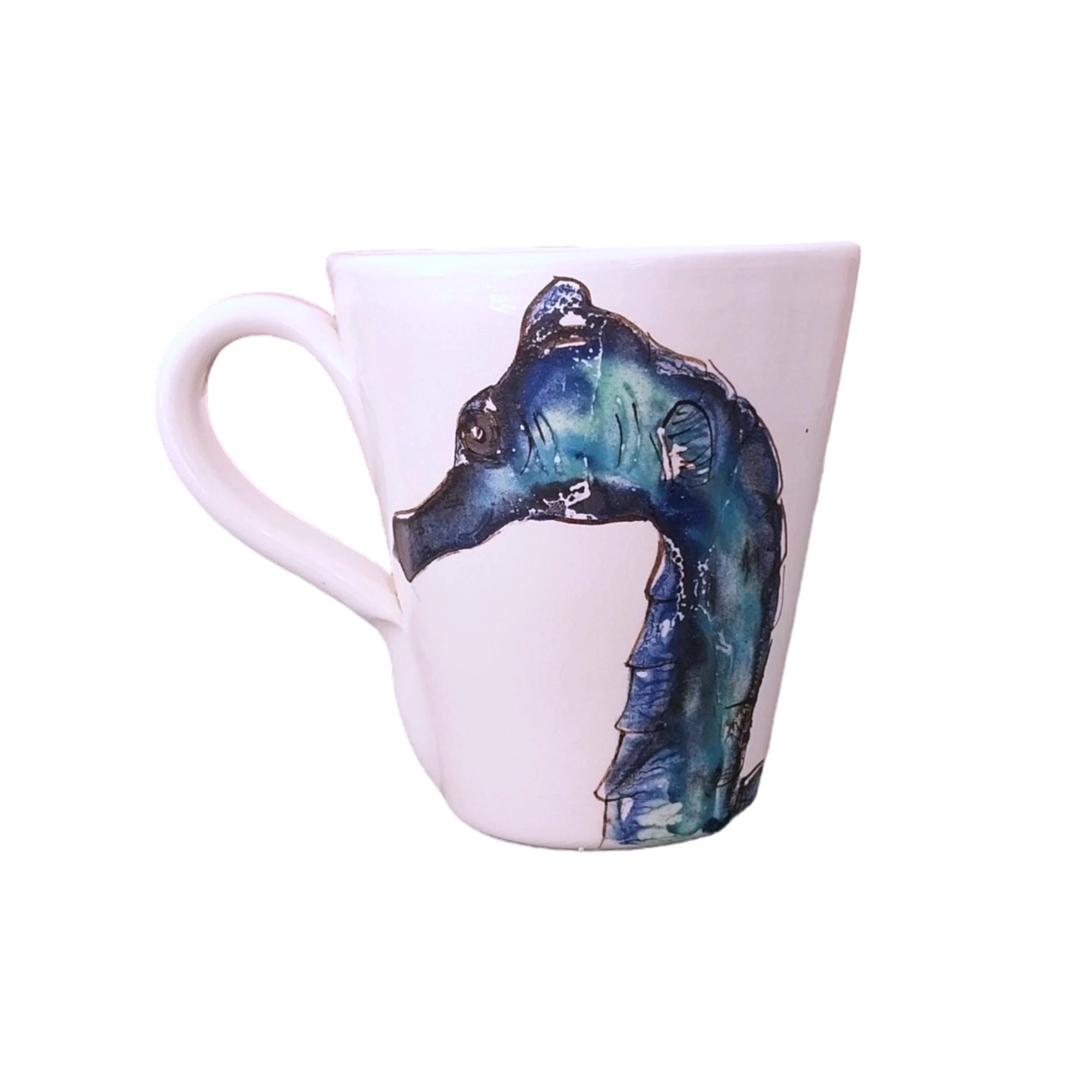 Taza cónica caballito de mar