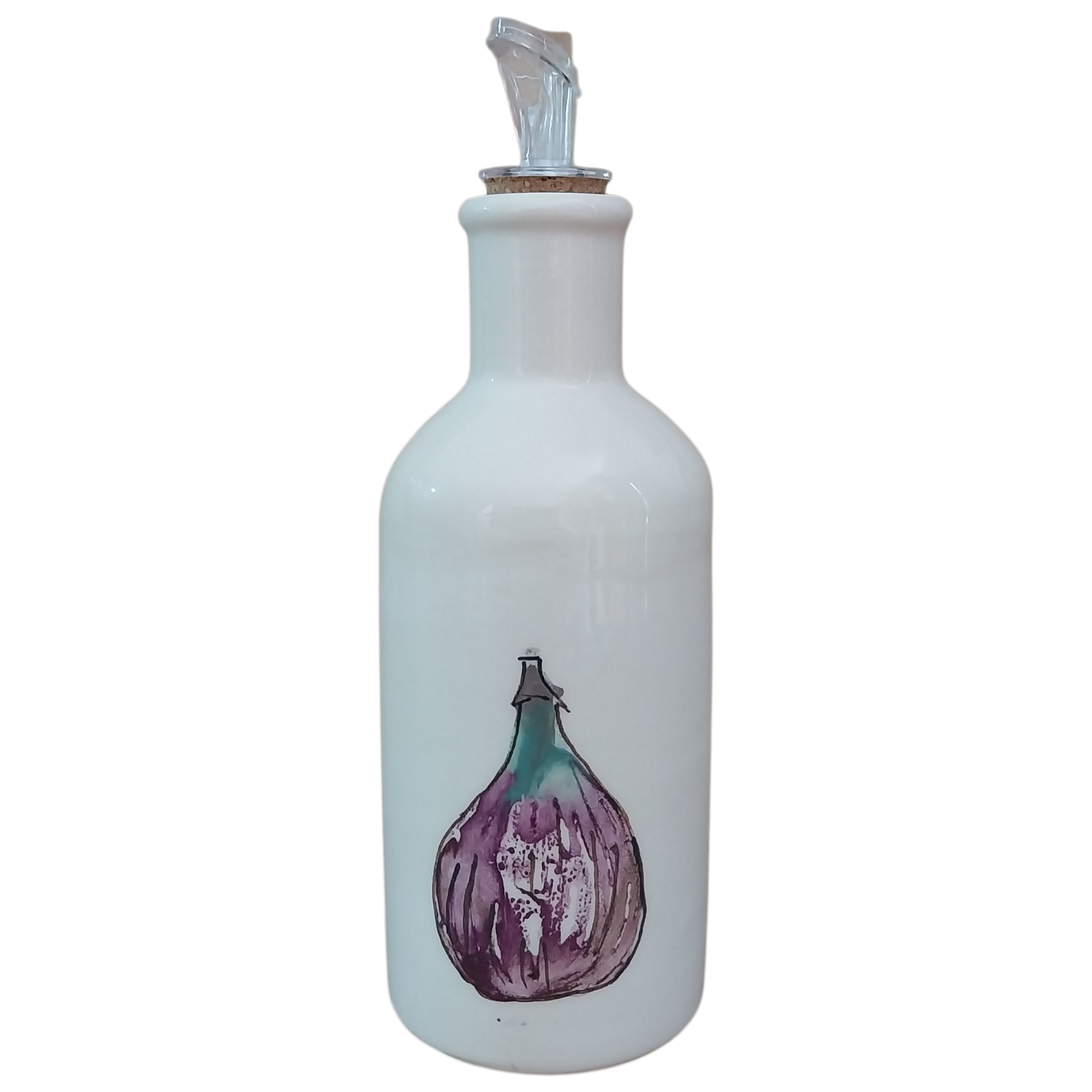 Aceitera de Cerámica con Diseño de Higo