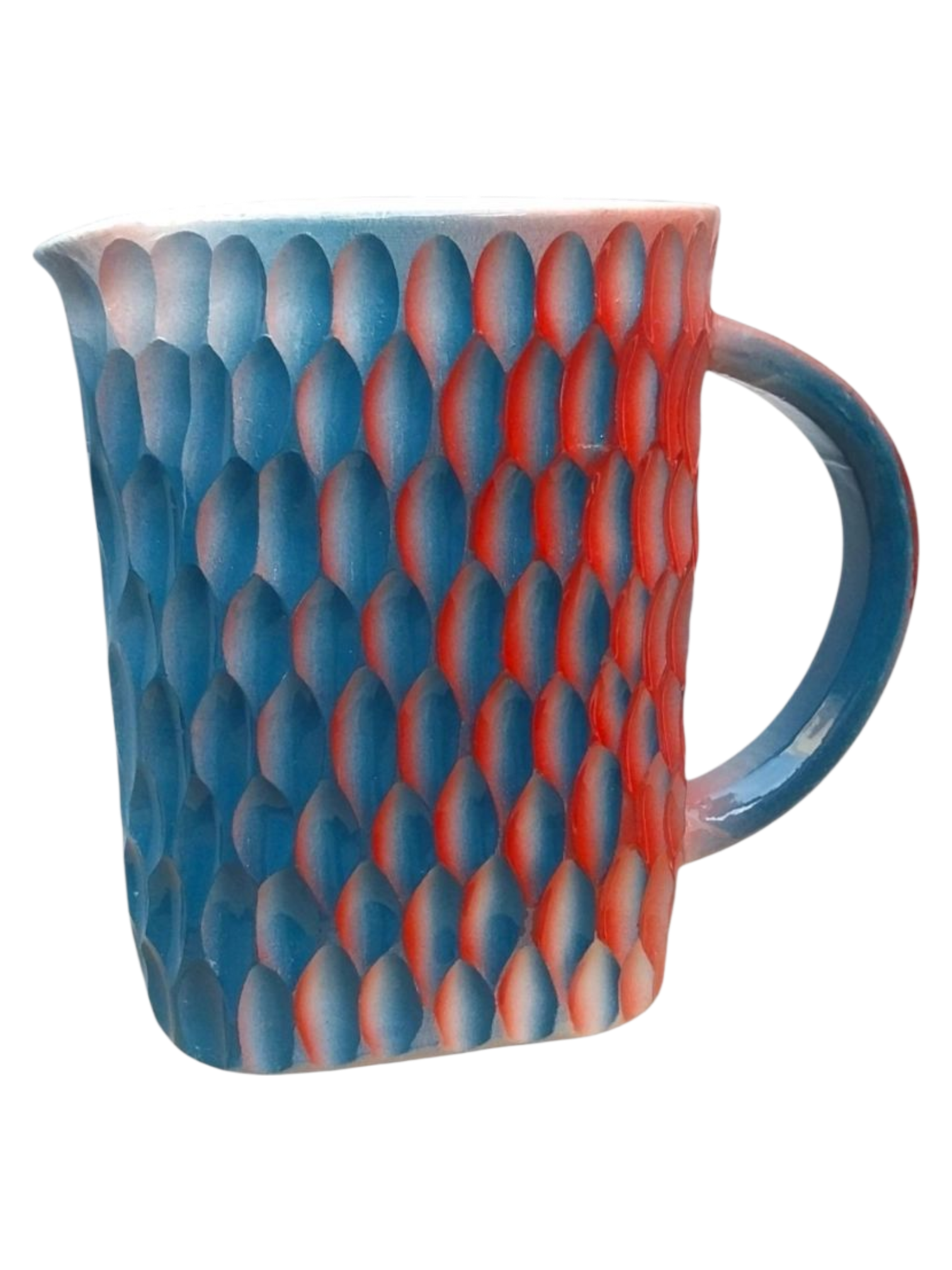 Jarra Decorativa de Cerámica con Diseño Texturizado
