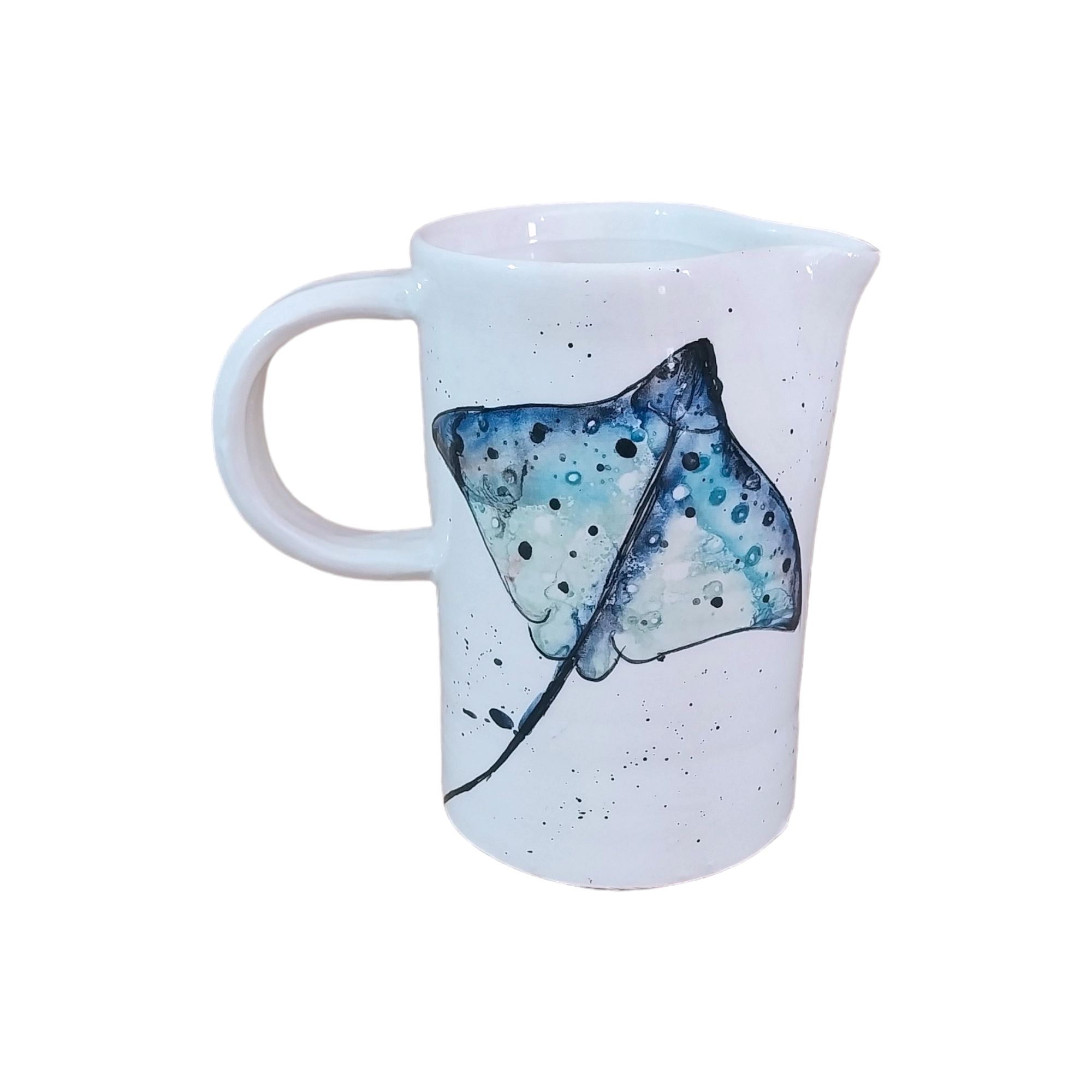 Small Pitcher with Blue Stingray