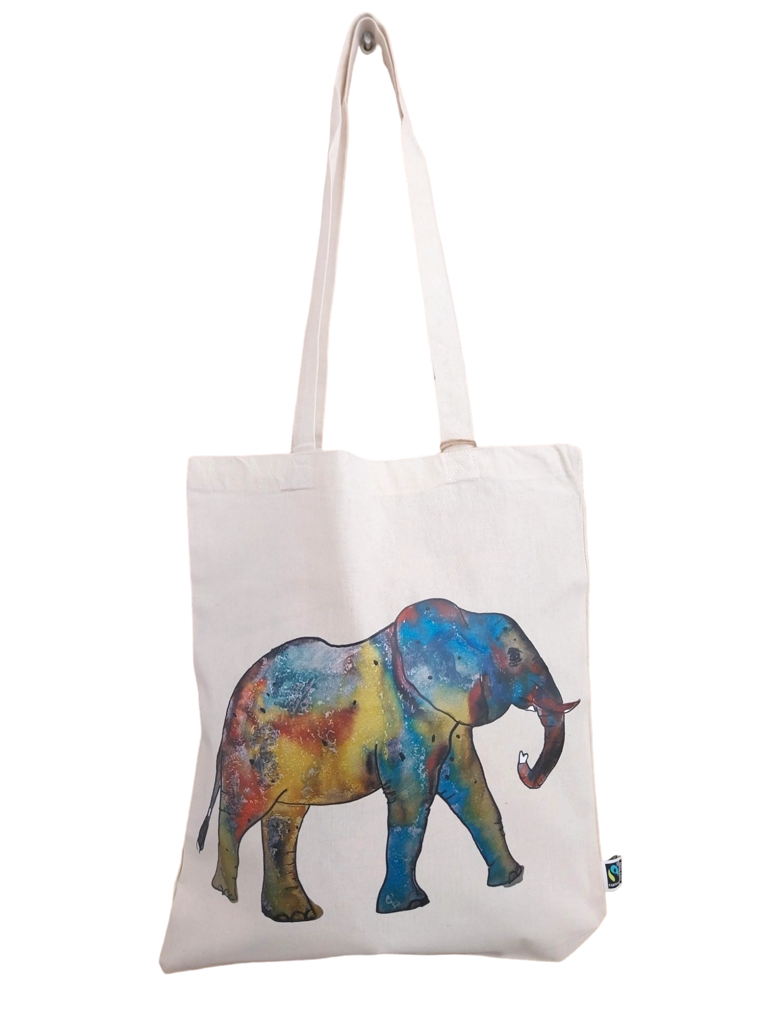 Tote Bag con Elefante Acuarela